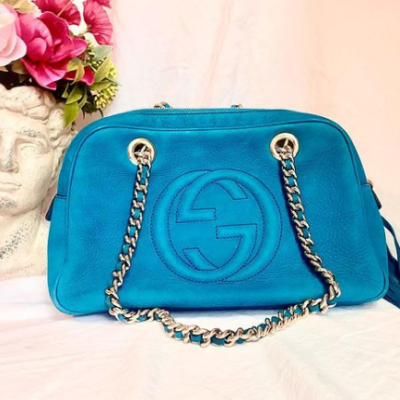 Gucci Soho Blue Tote